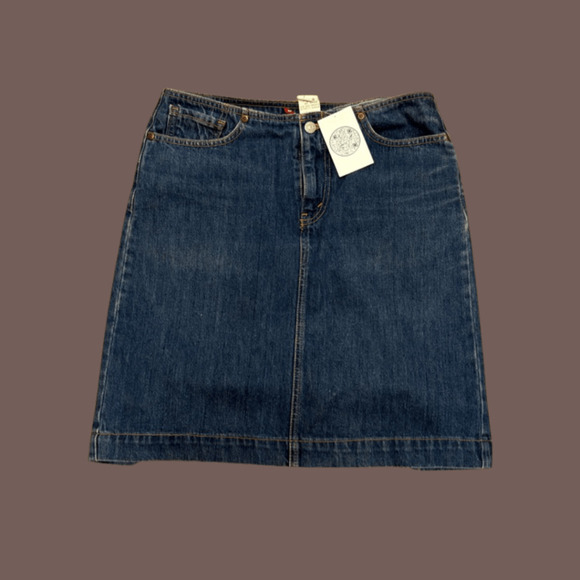 Levi's Dresses & Skirts - Levi’s Denim Mini Skirt | Blue A-Line | Size 7 JR | Vintage